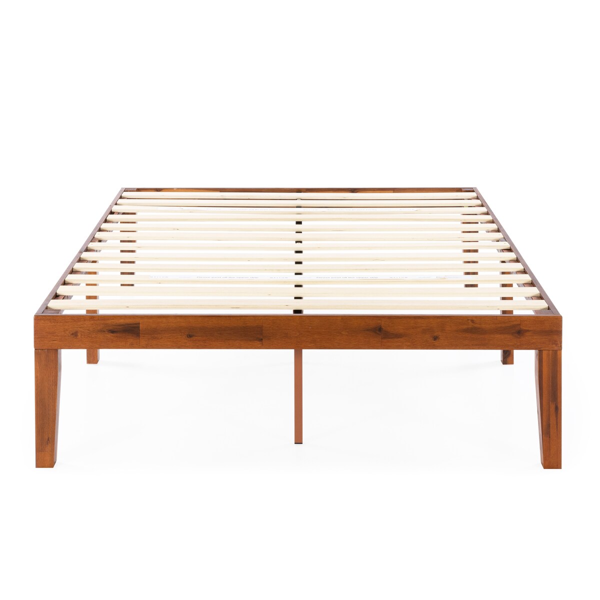 Struttura letto in legno massello classico da 16 pollici in più finiture