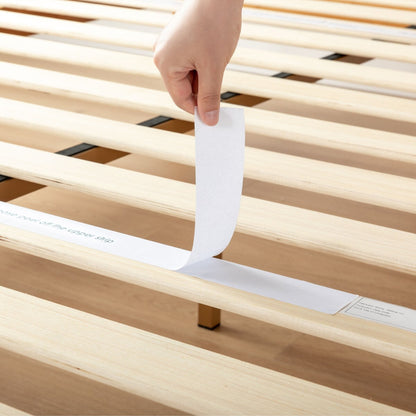 Struttura letto in legno massello classico da 16 pollici in più finiture