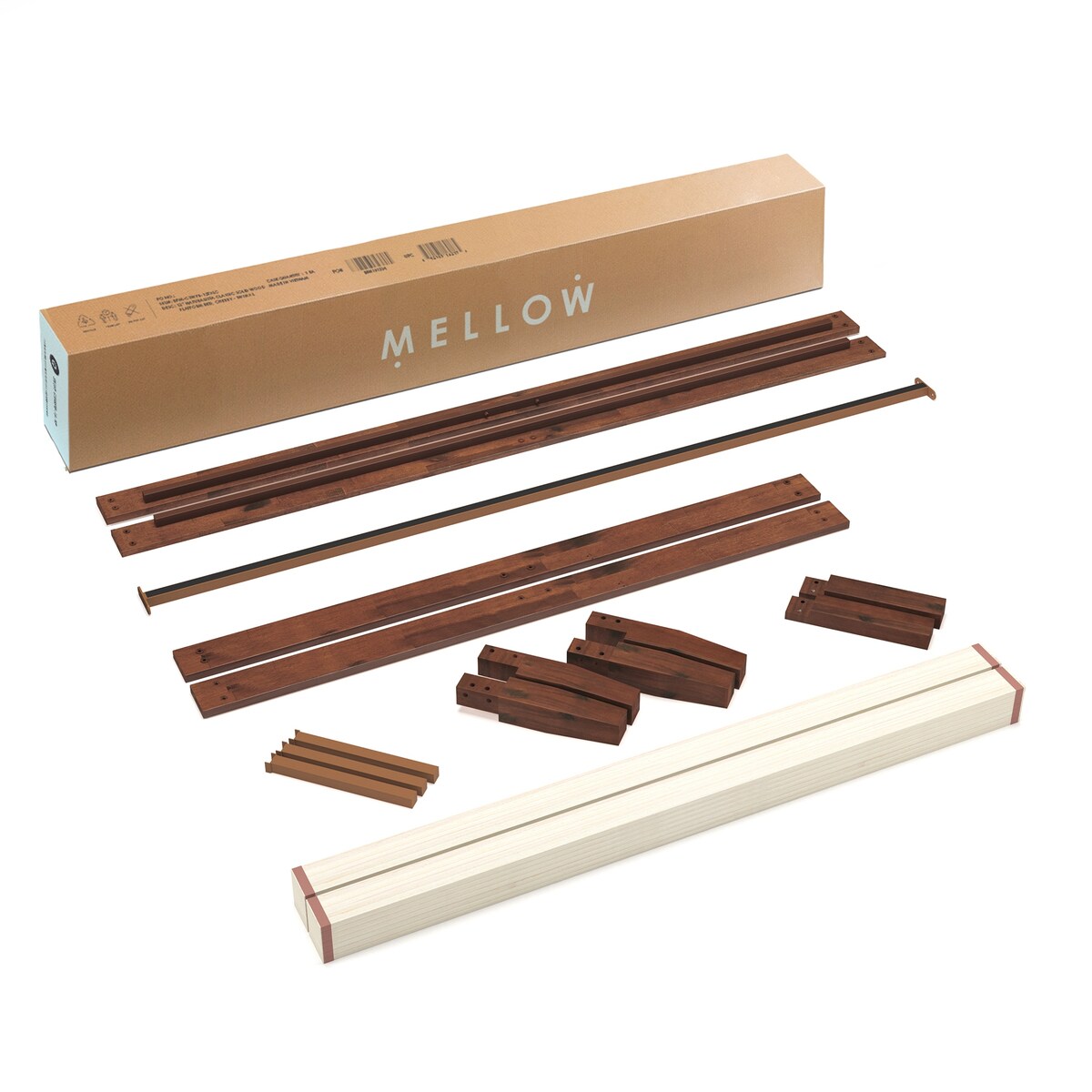 Struttura letto in legno massello classico da 16 pollici in più finiture