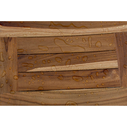 EcoDecors, panca, sgabello da doccia, sedile da doccia, sedia da doccia per doccia interna, panca piccola, panca da doccia in teak, poggiapiedi da doccia