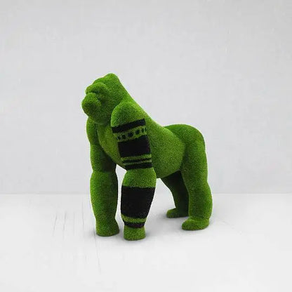 Topiaria di gorilla d'erba