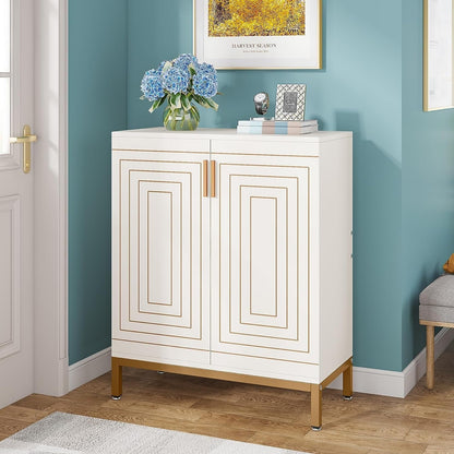 Mobiletto portascarpe moderno con ante per 20 paia di scarpe, portascarpe indipendente a 6 ripiani per ingresso