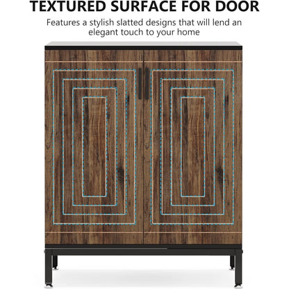 Mobiletto portascarpe moderno con ante per 20 paia di scarpe, portascarpe indipendente a 6 ripiani per ingresso