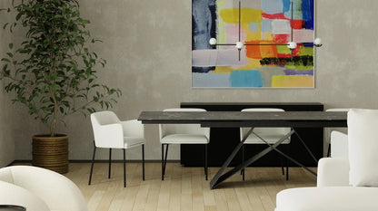 Tavolo da pranzo Madrid in ardesia