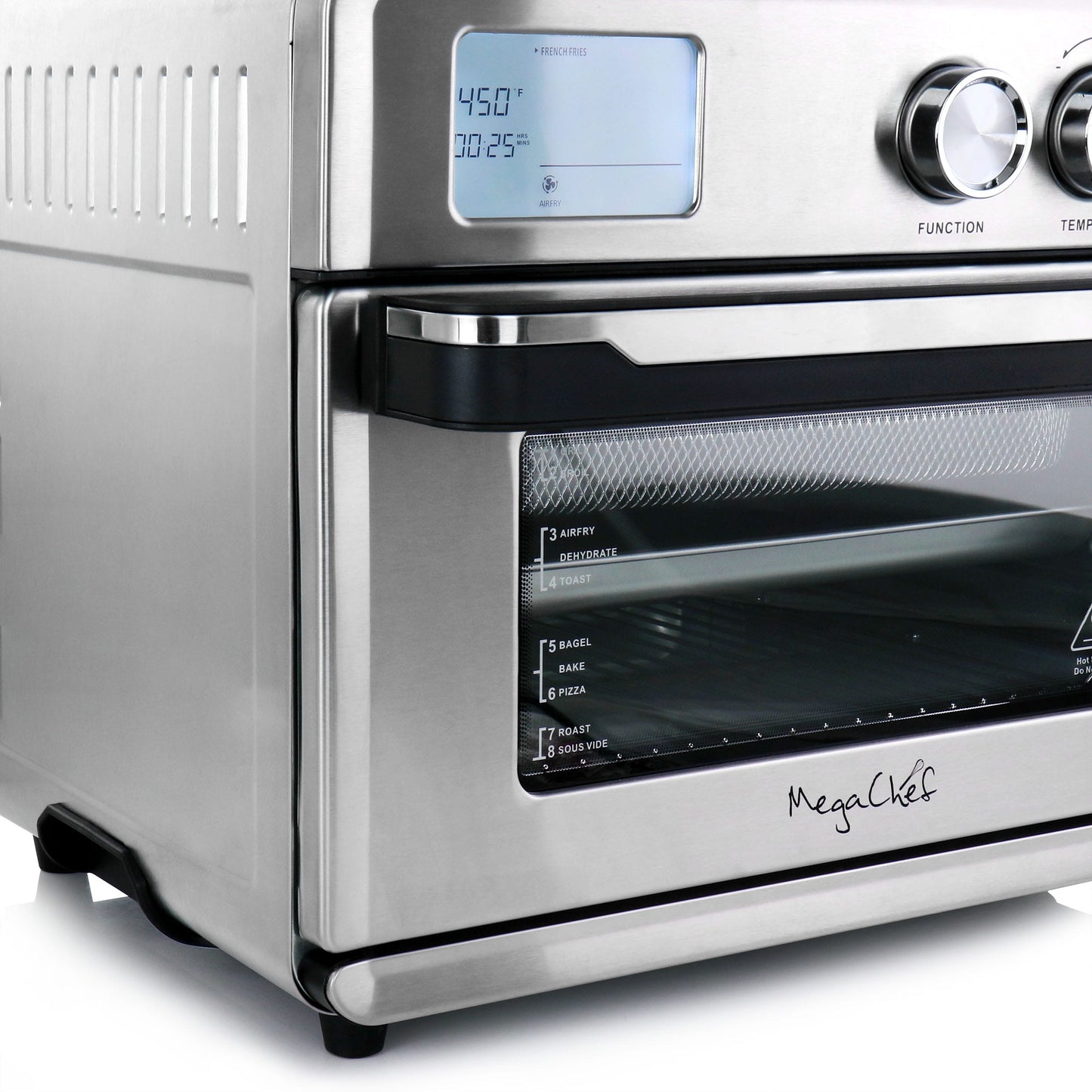 Forno tostapane multifunzione con friggitrice ad aria preimpostata da 21