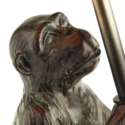 Lampada da tavolo a forma di scimmia intellettuale, 21,75 H - 11 L x 11 W x 21,75 H