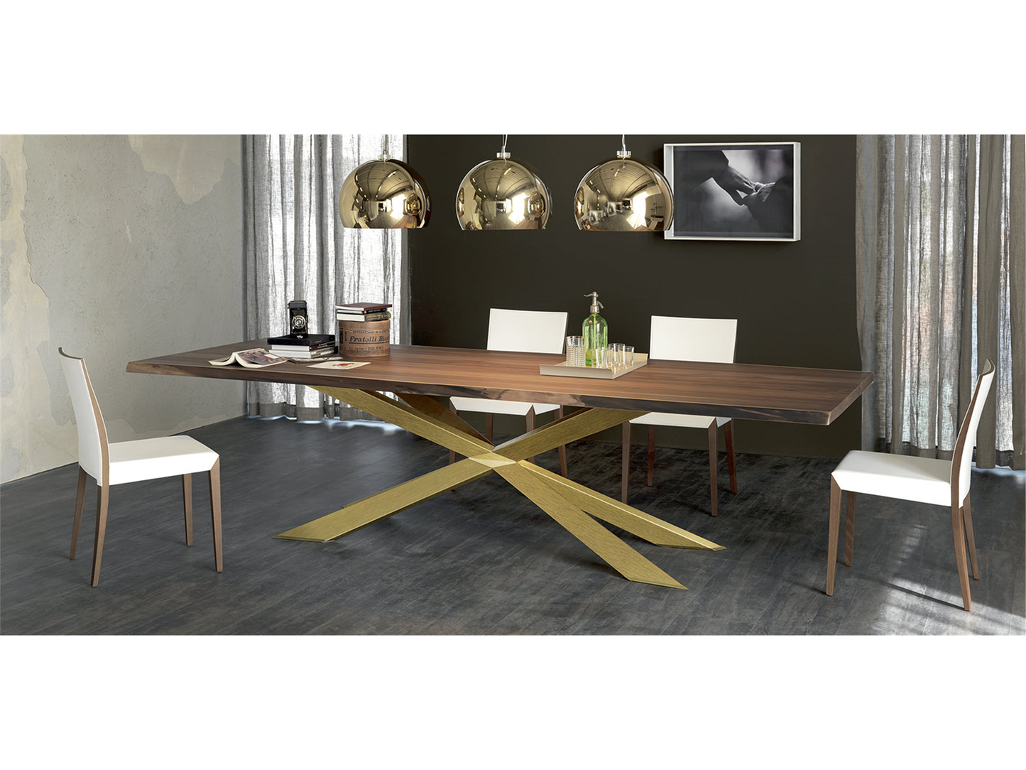 Tavolo da pranzo Spyder Wood - 118W