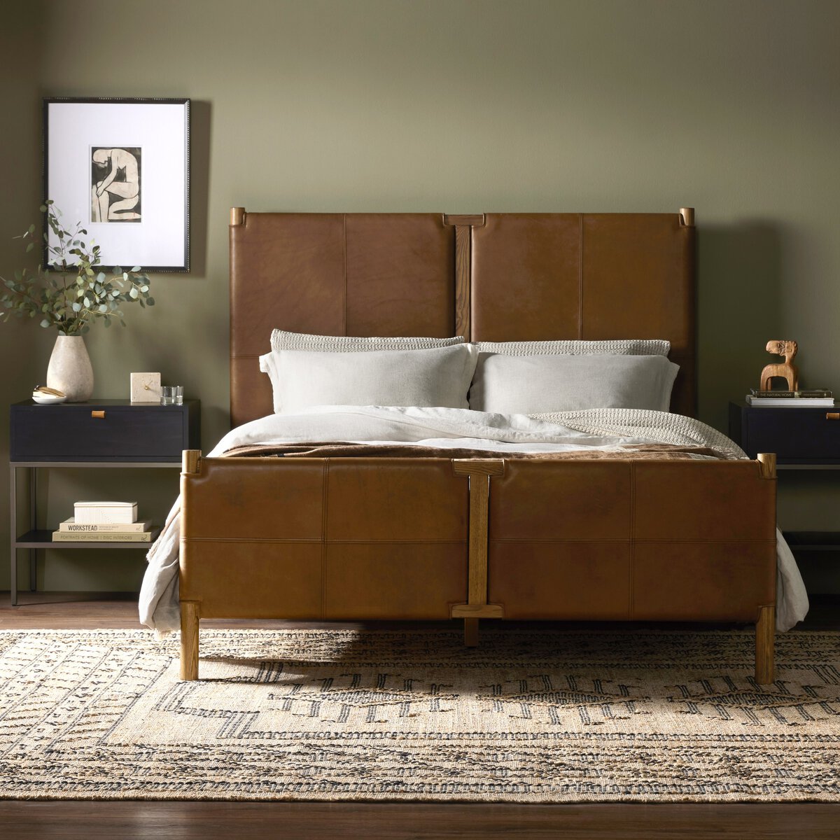 Letto in pelle Pauline Heirloom