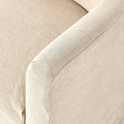 Poltrona girevole con fodera Lowell