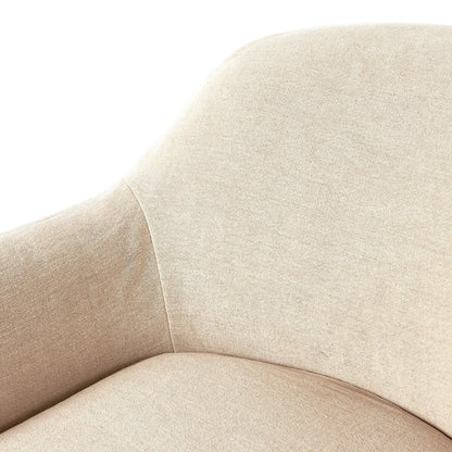 Poltrona girevole con fodera Lowell