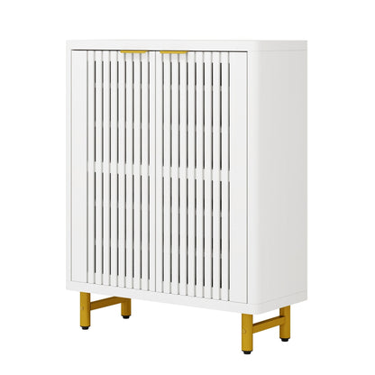 Mobiletto portascarpe con anta per ingresso e soggiorno, per 24 paia di scarpe