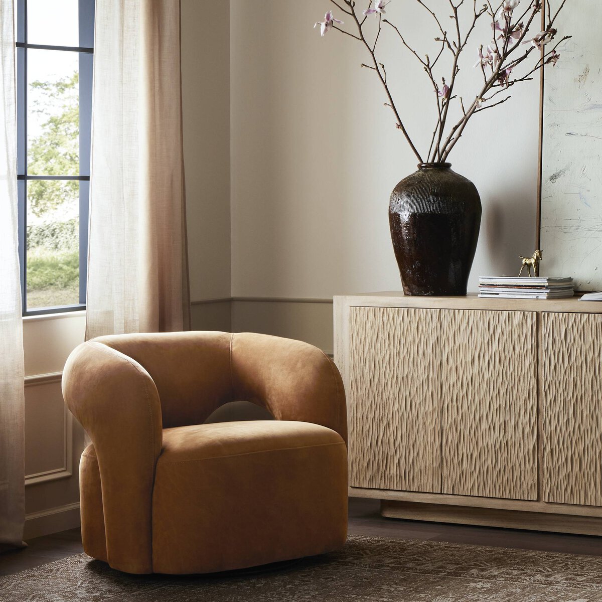 Sedia girevole Mazie