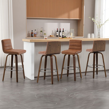 26/29 Sgabelli da bar/bancone girevoli in similpelle, set da 2/3