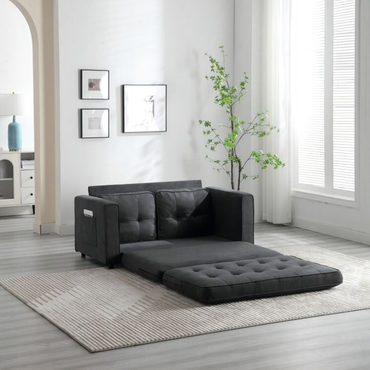 Divano letto futon trasformabile in 3 posti