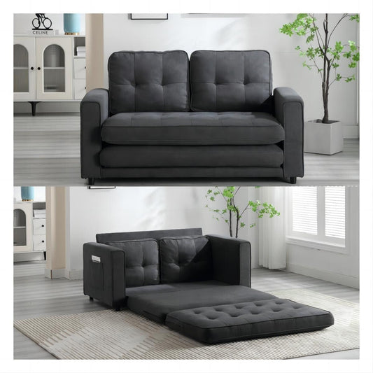 Divano letto futon trasformabile in 3 posti