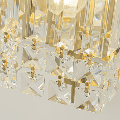 Applique da parete in cristallo per specchio da bagno moderno e glamour a 3 luci