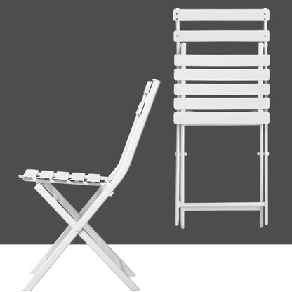 Set da bistrot da giardino minimalista da 3 pezzi con tavolo rotondo pieghevole e sedie - 3-Piece-Patio-Bistro-Set