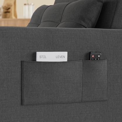 Divano letto estraibile 3 in 1, poltrona letto imbottita, pieghevole, regolabile e convertibile