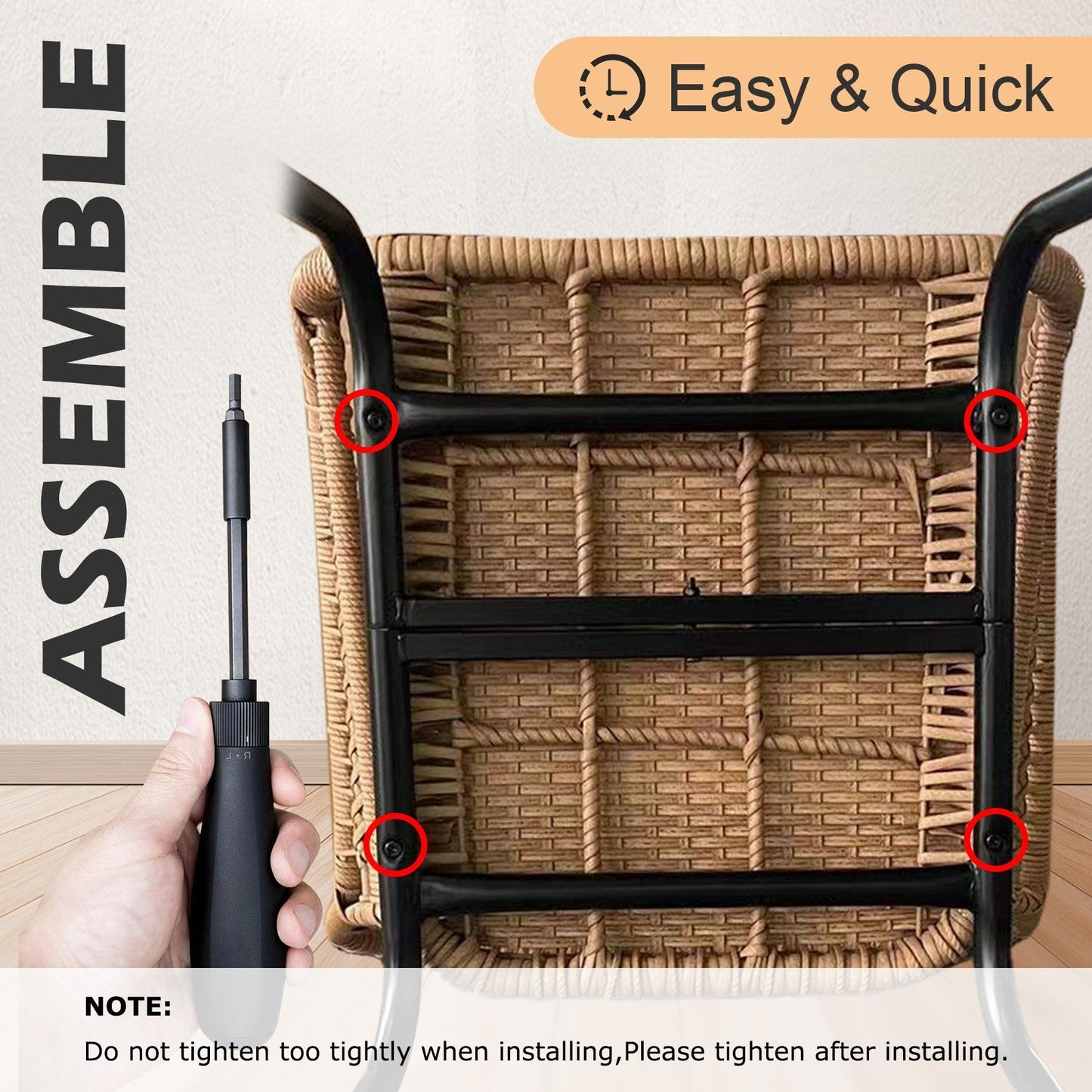 Set da bistrot da conversazione in vimini da esterno, 3 pezzi, set di sedie da giardino in rattan per tutte le stagioni con cuscini