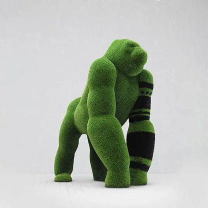 Topiaria di gorilla d'erba