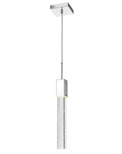 KAY - CASCATA DI LUCI LED - PENDENTI IN CRISTALLO QUADRATI