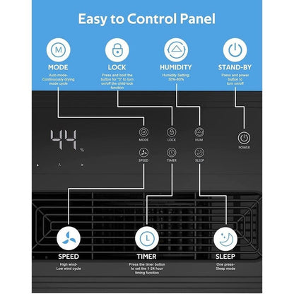 Deumidificatori da 3500 piedi quadrati per scantinati, case, stanze grandi e camere da letto, deumidificatori per garage a basso rumore