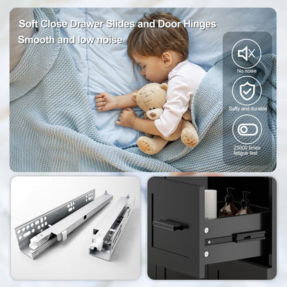 Mobile bagno Wavy Line 30/36/48 con lavabo e rubinetto