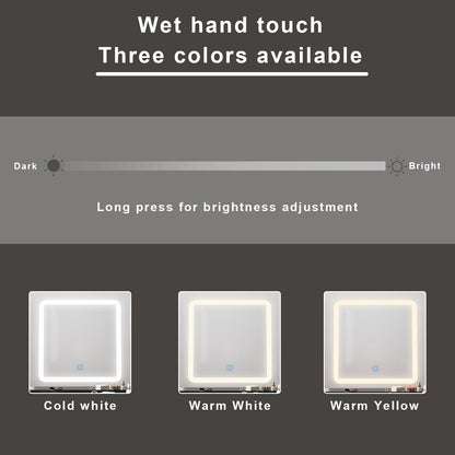 Mobiletto da trucco da 39,4'' con sgabello e specchio