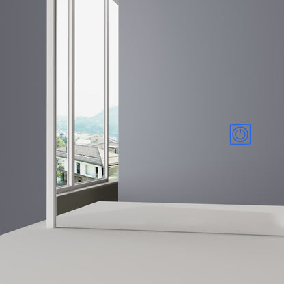 Mobiletto da trucco da 39,4'' con sgabello e specchio