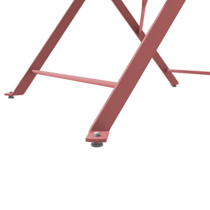 Set da bistrot pieghevole in metallo da 3 pezzi, set da conversazione per esterni/interni resistente alle intemperie per patio, cortile, giardino