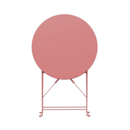 Set da bistrot pieghevole in metallo da 3 pezzi, set da conversazione per esterni/interni resistente alle intemperie per patio, cortile, giardino