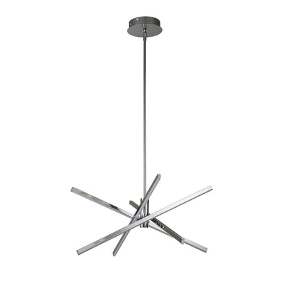 Lampadario a sospensione lineare Sputnik in alluminio moderno nero/oro a LED per soggiorno/sala da pranzo/cucina