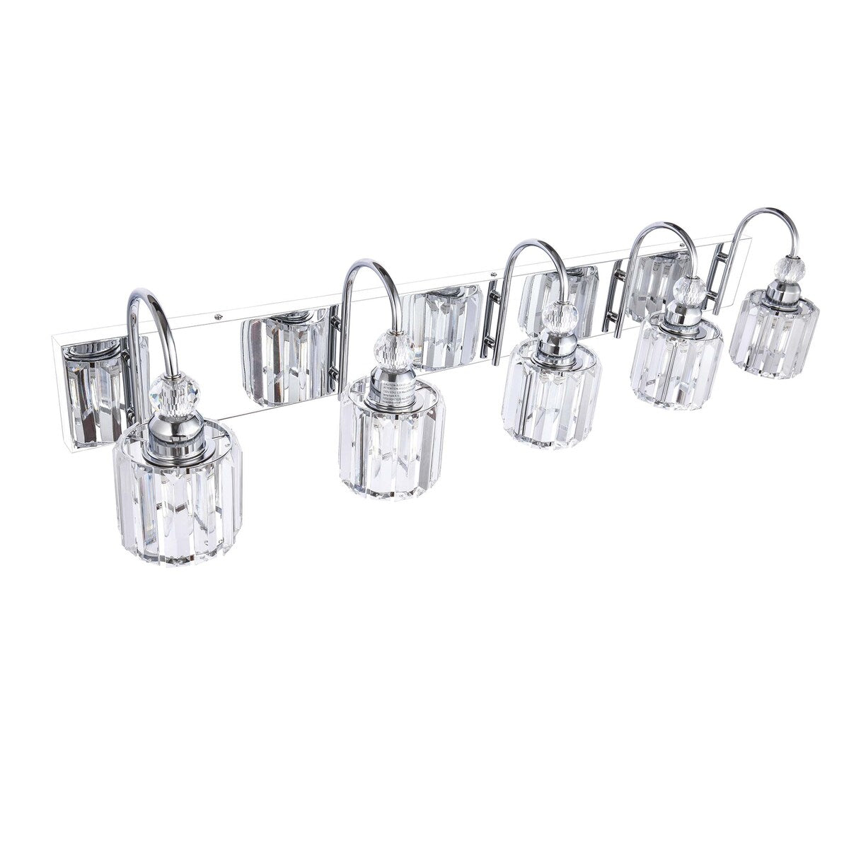 Lampada da parete per bagno moderna in cristallo con specchio cromato/nero/oro, luci da bagno, luci da toeletta