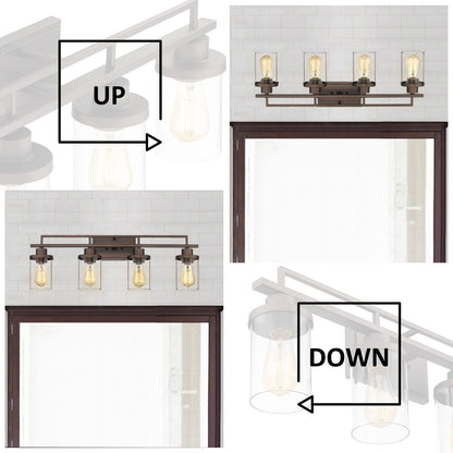 Lampada da bagno vintage a 4/5/6 luci