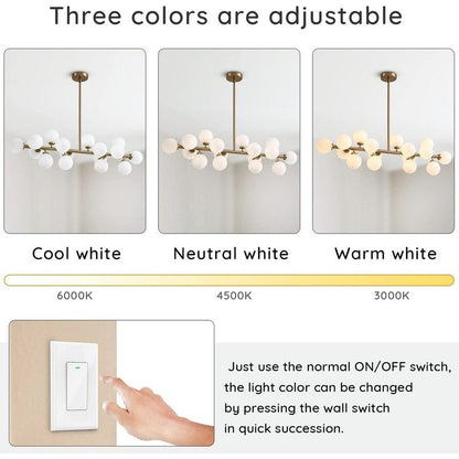 Lampadario lineare moderno di metà secolo da 40 pollici, lampada a sospensione Sputnik in ottone dorato a 16 luci con globo in vetro smerigliato per sala da pranzo