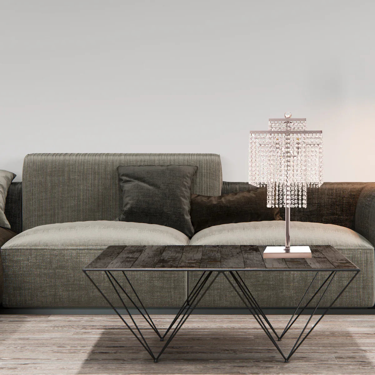 LAMPADA DA TAVOLO IN CRISTALLO AMALIA