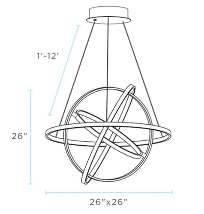 LAMPADA A SOSPENSIONE LED OXXY