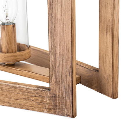 Lampadario rettangolare vintage in vetro a 5 luci, in stile industriale moderno di metà secolo, per isola da cucina