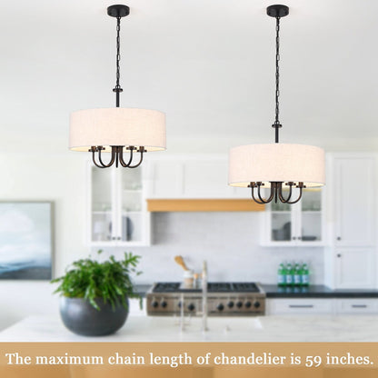 Lampada da soffitto moderna a 5 luci con montaggio a semi-incasso per sala da pranzo, camera da letto, soggiorno - N/D