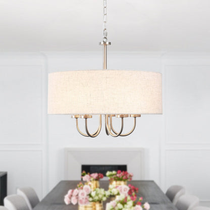 Lampada da soffitto moderna a 5 luci con montaggio a semi-incasso per sala da pranzo, camera da letto, soggiorno - N/D