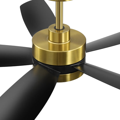 Ventilatore da soffitto a LED Breezary 65/52/42 a 5 pale con kit luci e telecomando