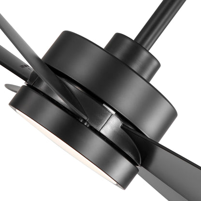 Ventilatore da soffitto a LED Breezary 65/52/42 a 5 pale con kit luci e telecomando