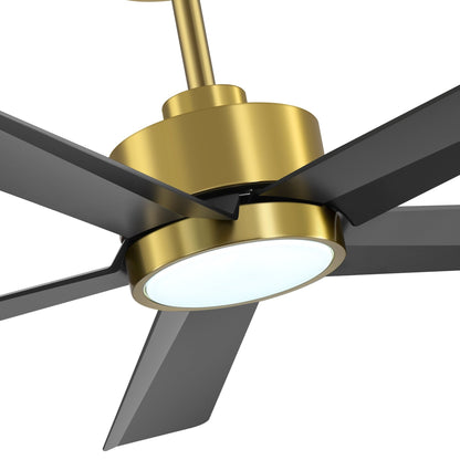 Ventilatore da soffitto a LED Breezary 65/52/42 a 5 pale con kit luci e telecomando