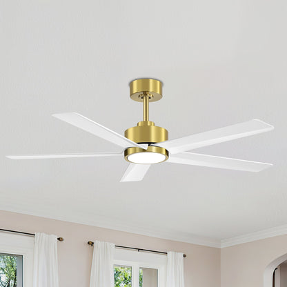Ventilatore da soffitto a LED Breezary 65/52/42 a 5 pale con kit luci e telecomando