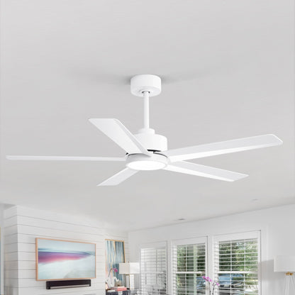 Ventilatore da soffitto a LED Breezary 65/52/42 a 5 pale con kit luci e telecomando