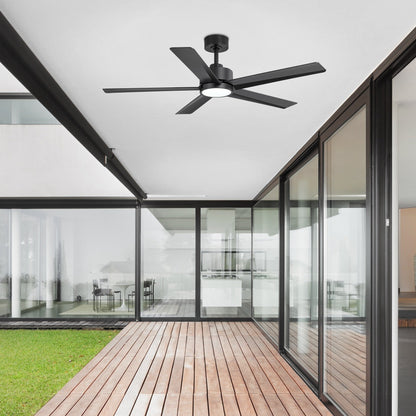 Ventilatore da soffitto a LED Breezary 65/52/42 a 5 pale con kit luci e telecomando