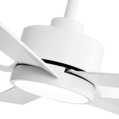 Ventilatore da soffitto a LED Breezary 65/52/42 a 5 pale con kit luci e telecomando