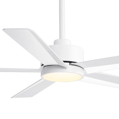 Ventilatore da soffitto a LED Breezary 65/52/42 a 5 pale con kit luci e telecomando