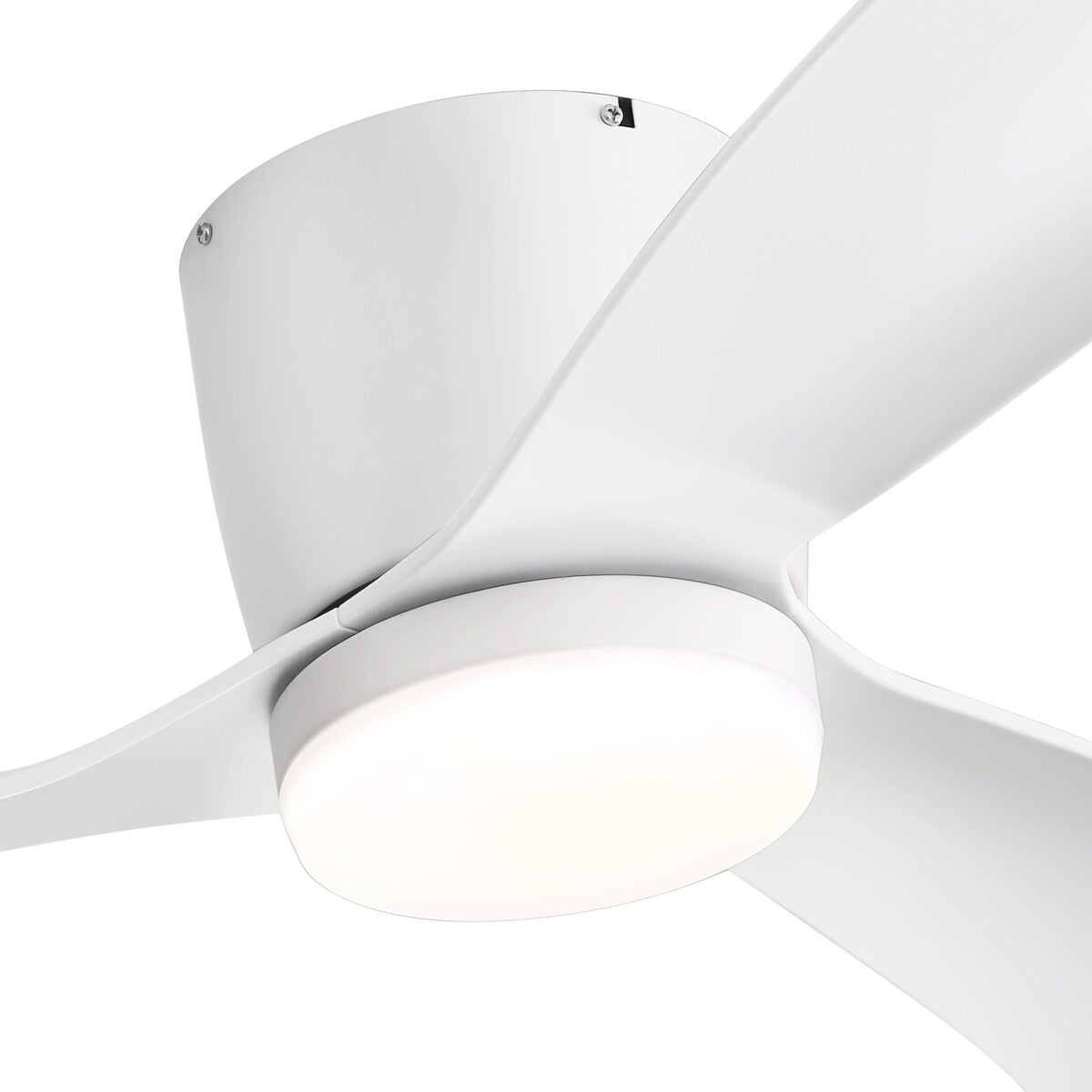 Ventilatore da soffitto a LED da 52 pollici nero/bianco con telecomando (3 pale)