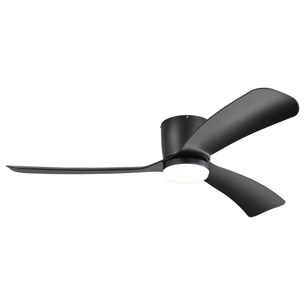 Ventilatore da soffitto a LED da 52 pollici nero/bianco con telecomando (3 pale)